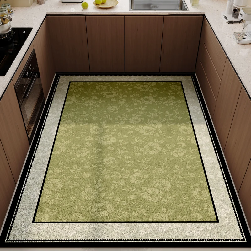 Luxuriöse Blumenmuster Küchenfußmatte