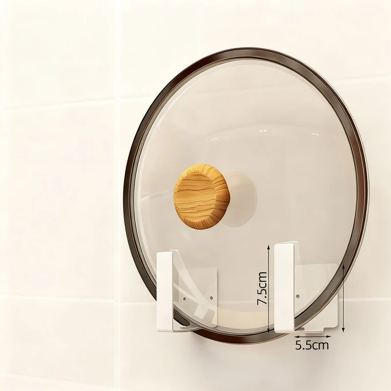 Wandregal aus Aluminium, bohrfrei, für Küche