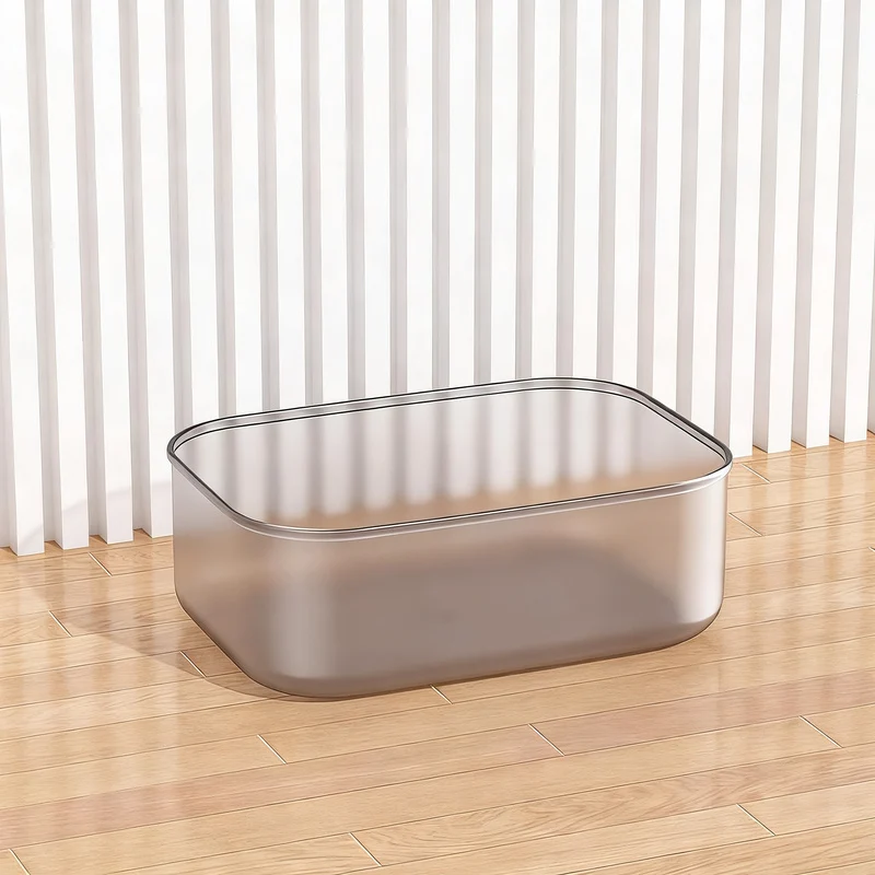 Transparente Aufbewahrungsbox aus Kunststoff