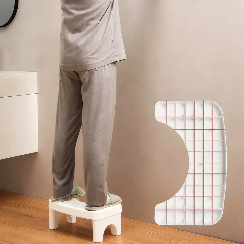 Toilettenhocker aus Kunststoff
