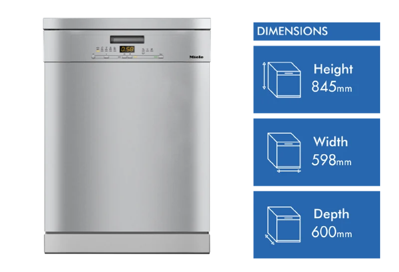 Miele 60cm Freestanding Dishwasher with QuickPowerWash CleanSteel