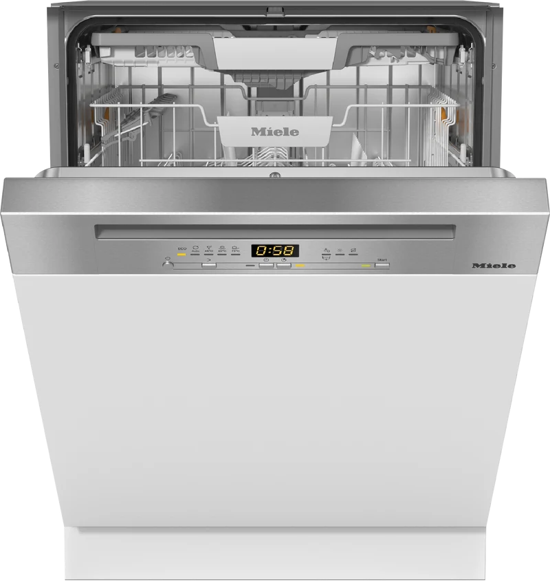 Miele 60cm Semi-Integrated Dishwasher with AutoOpen Drying CleanSteel Fascia