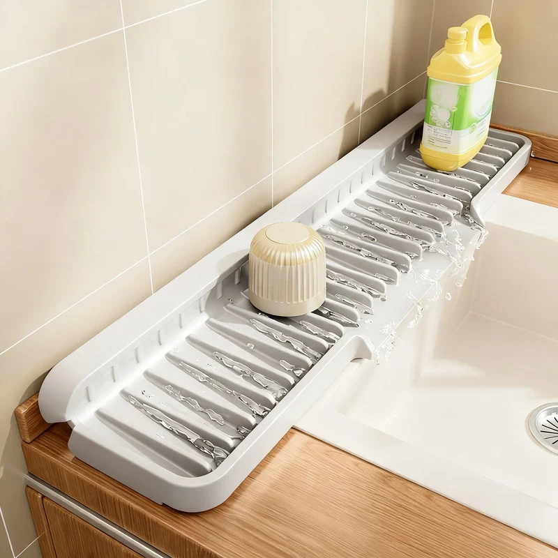 Silikon-Abtropfmatte für Spüle und Waschbecken