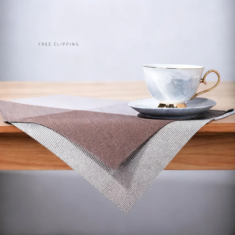 Tischset aus Polyester, quadratisch, gemustert