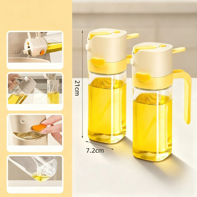 Ölsprüher und Ölkanne, 2-in-1, 530 ml