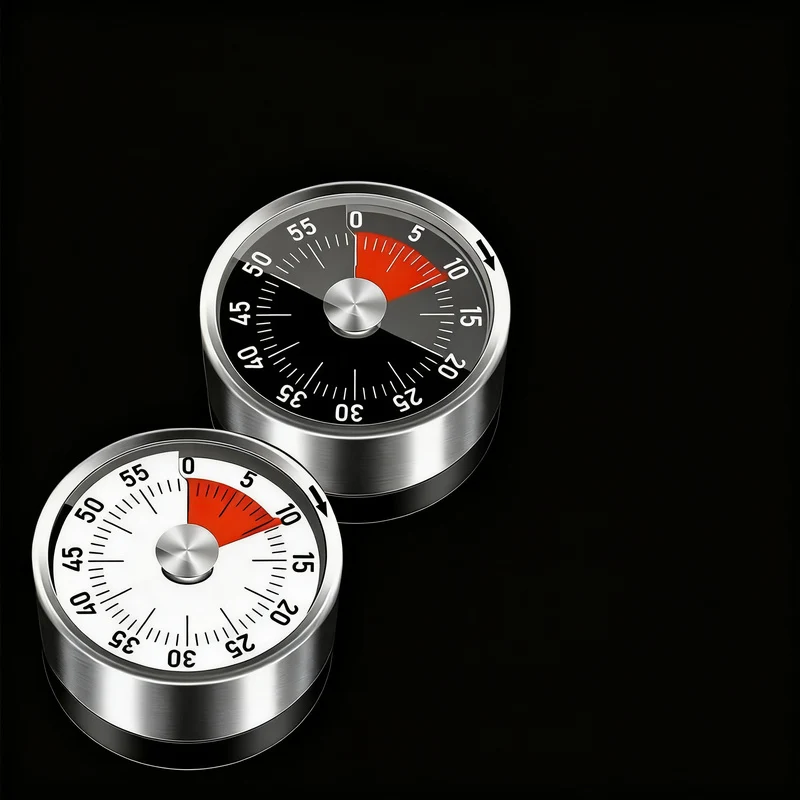 Mechanischer Küchentimer mit Magnethalter