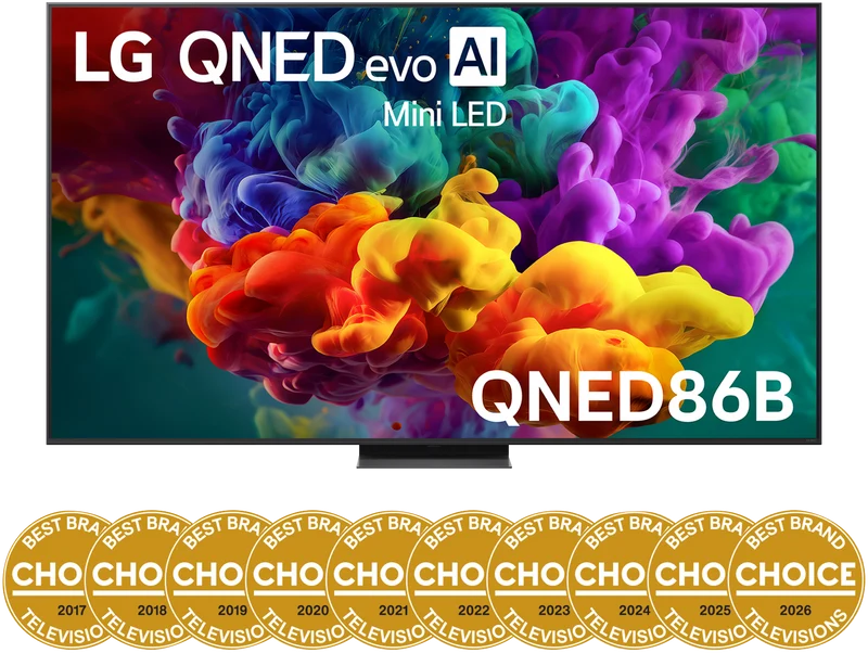 LG 86" QNED86B EVO AI Mini LED 4K Smart TV 2026