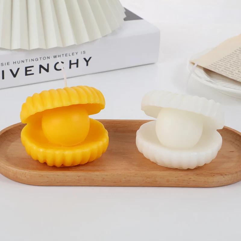 Clam-Shell-Perlen-Dekorativer Tischkerze