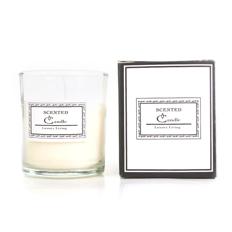 Aromatische Lavendelduftende Glaskerze in Geschenkbox