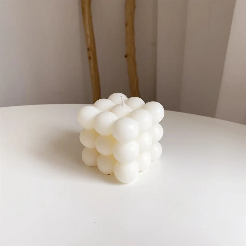 Handgegossene geometrische Säulen Duftsoja Stumpenkerze