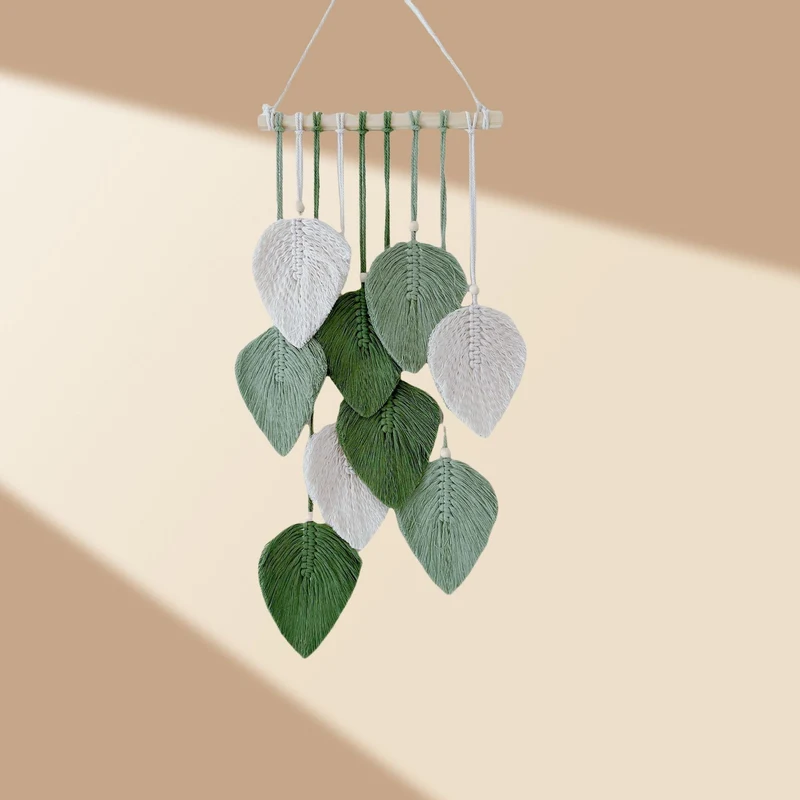 Dekorative Blattmotiv Wandbehang Karnz