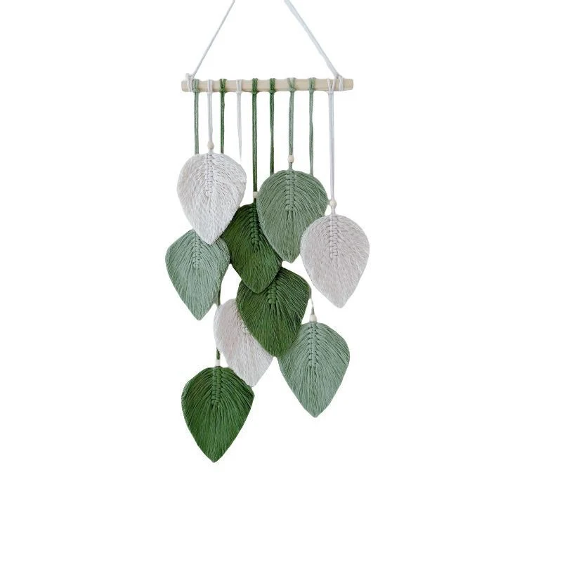 Dekorative Blattmotiv Wandbehang Karnz