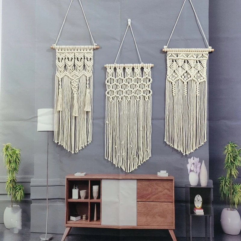 Bohemian Makramee Wandteppich Karnz