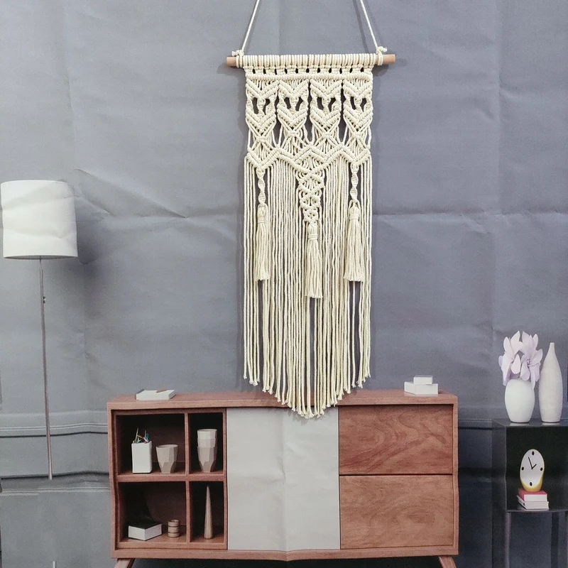 Bohemian Makramee Wandteppich Karnz