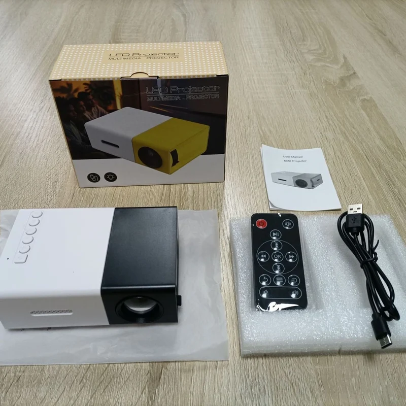 Tragbarer LED-Beamer, 20–60 Zoll