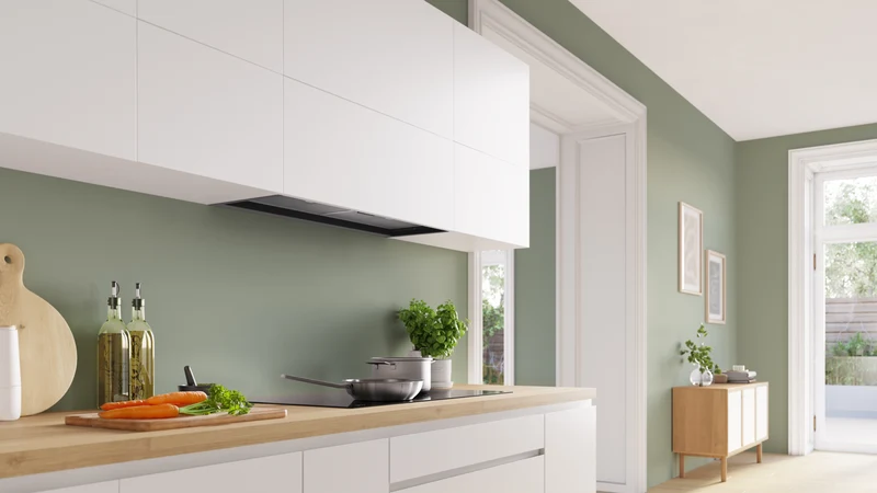 Bosch Series 2, 90cm Integrated Rangehood, Matt Black