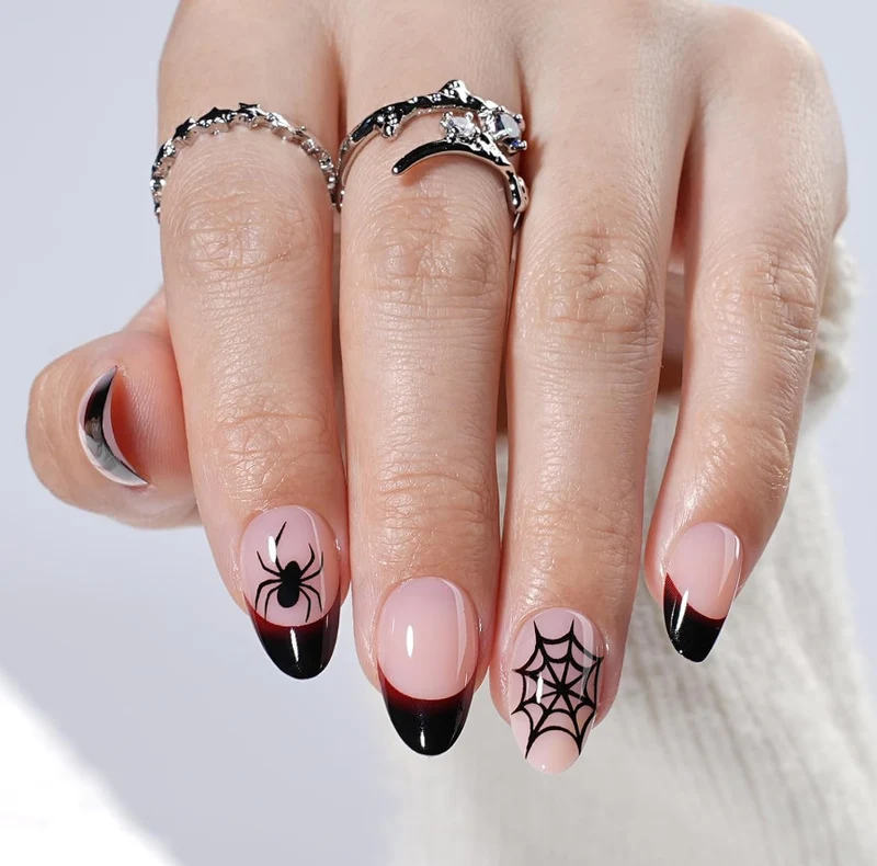 Künstlerische Halloween-Themen Nagelkunst Karnz 1789915324