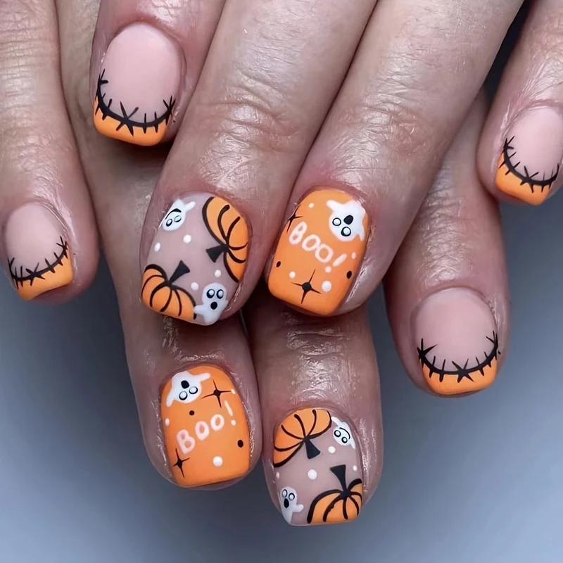 Künstlerische Halloween-Themen Nagelkunst Karnz 1789915324