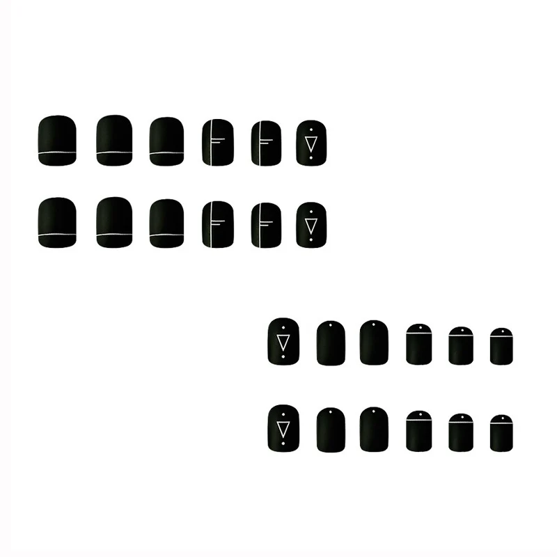Künstlerisches geometrisches Nageldesign Karnz