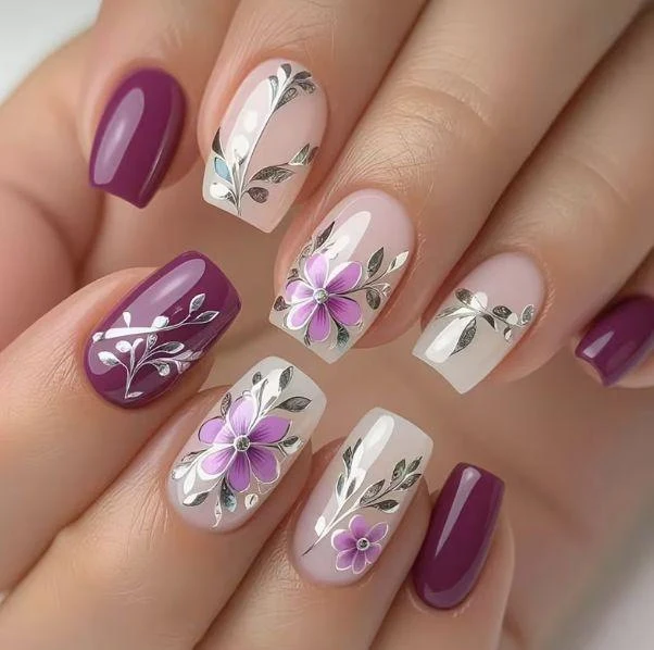 Künstlerische Florale Nagelverzierungen Karnz 1789915964
