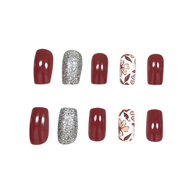 Künstlerisches Florales Nageldesign Karnz