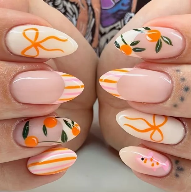 Künstlerische florale Nagelkunst Karnz 1789915353
