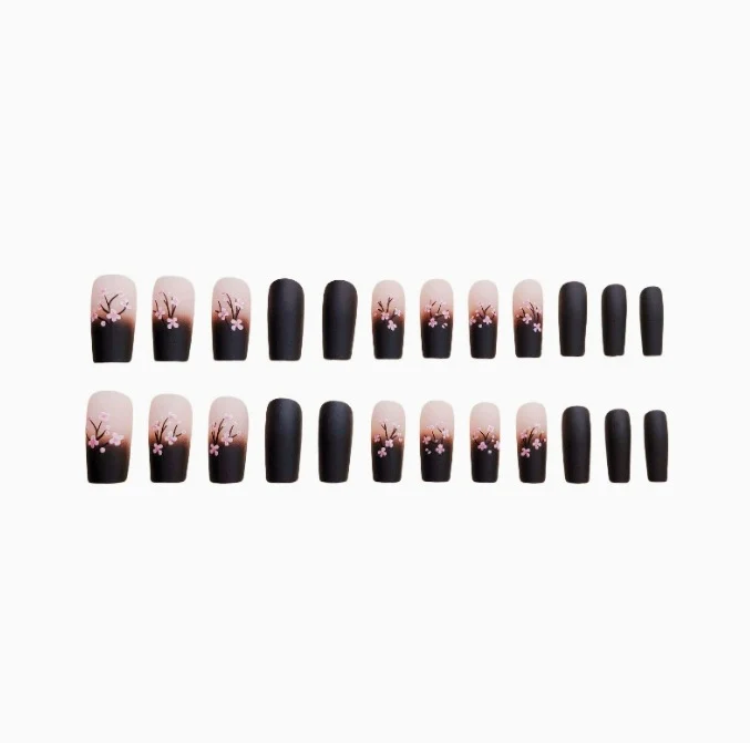 Künstlerisches Floral Französisches Nagelkunstset Karnz