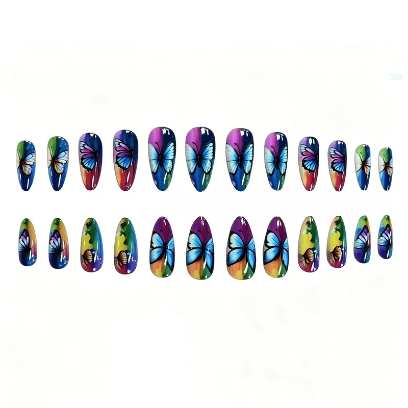 Künstlerische Schmetterling Nagelkunst Verzierungen Karnz