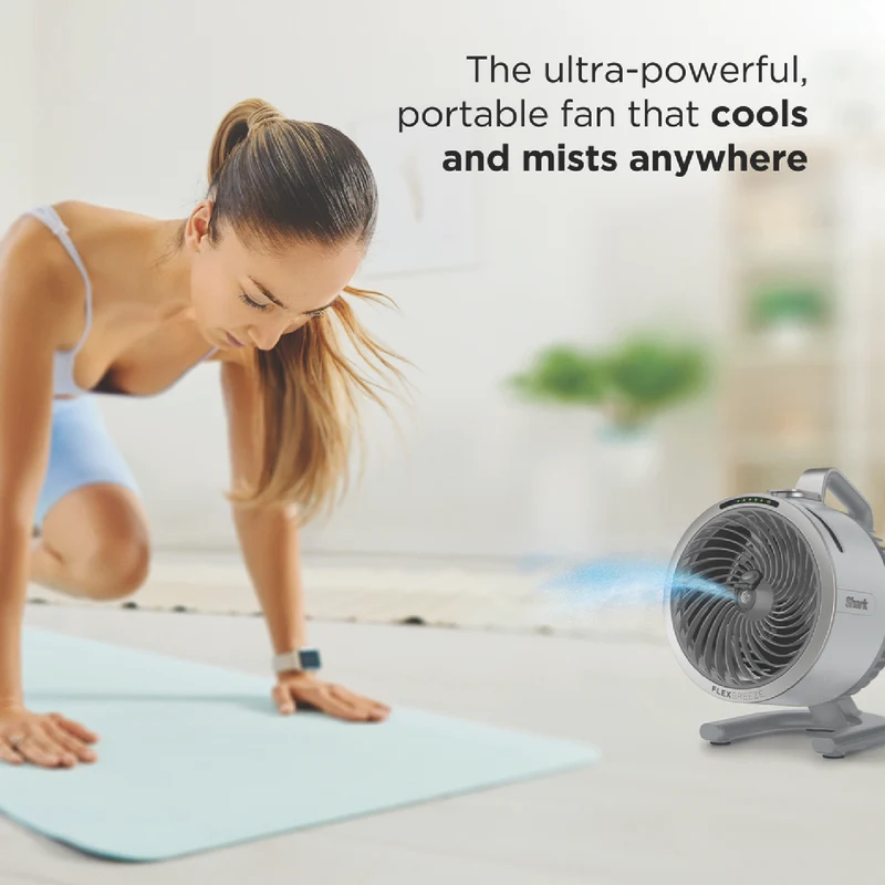 Shark FlexBreeze HydroGo Misting Portable Fan (Dove)