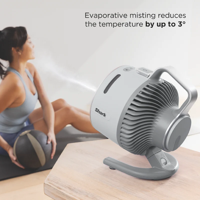 Shark FlexBreeze HydroGo Misting Portable Fan (Dove)
