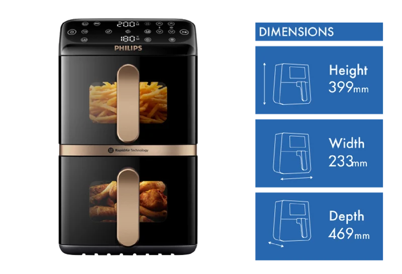 Philips 4000 Series 10 Litre Double Stack Air Fryer