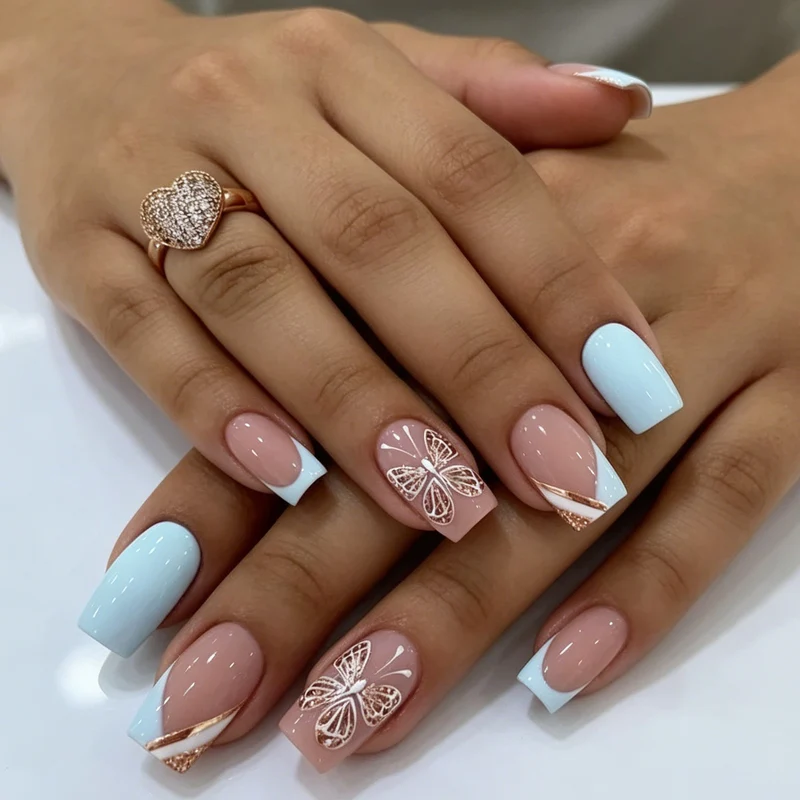 Acryl Schmetterling Nagelkunst Set Karnz