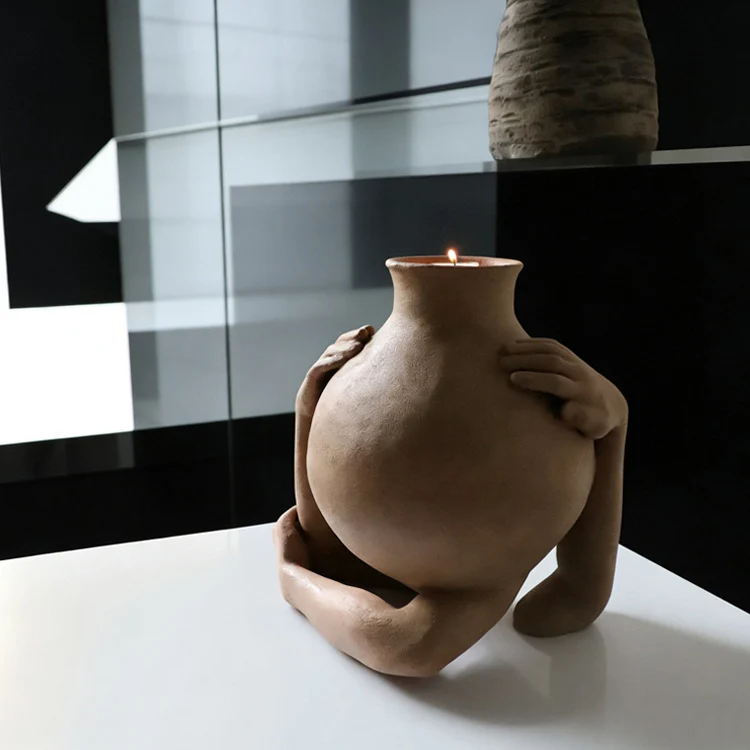 Künstlerische Hände-Umarmende Dekorative Vase