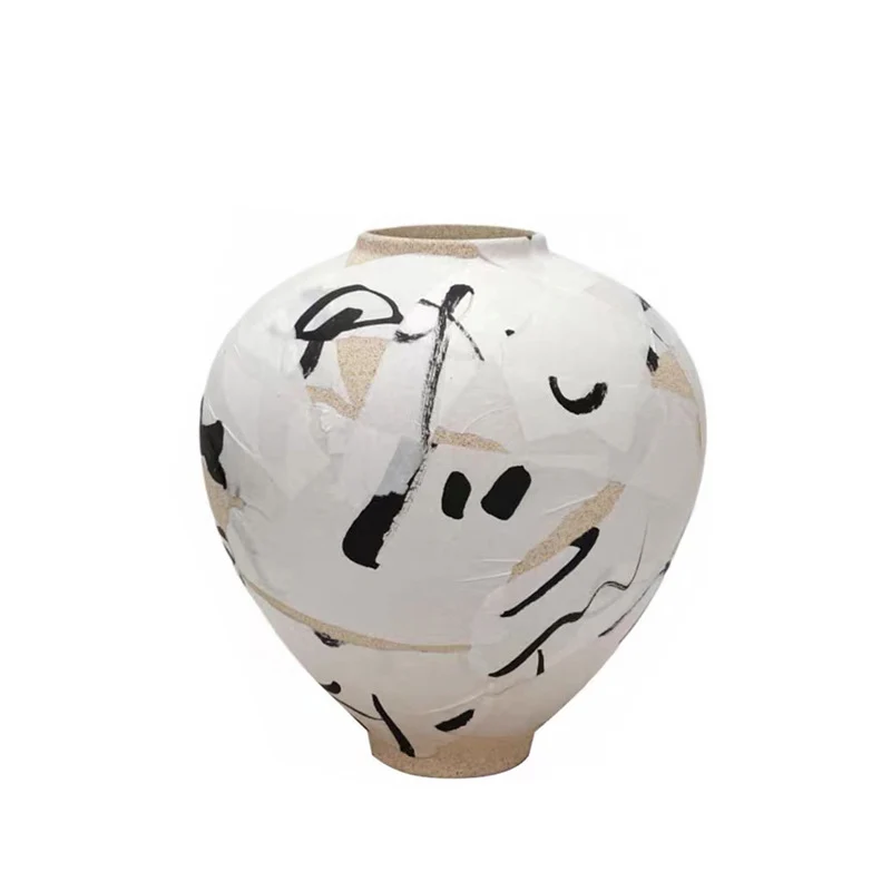 Zeitgenössische dekorative goldene Globusvase