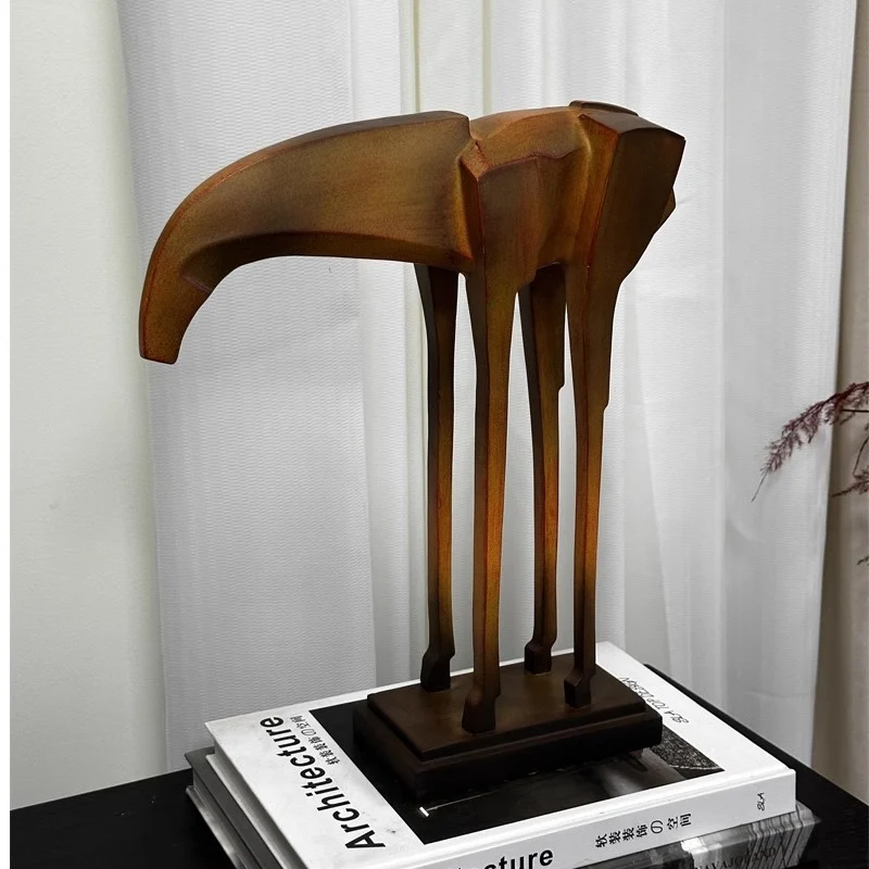 Zeitgenössische abstrakte Holzskulptur