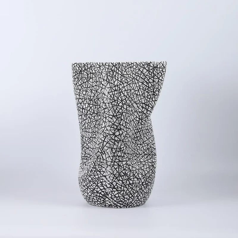 Künstlerische Textur Steingut Vase