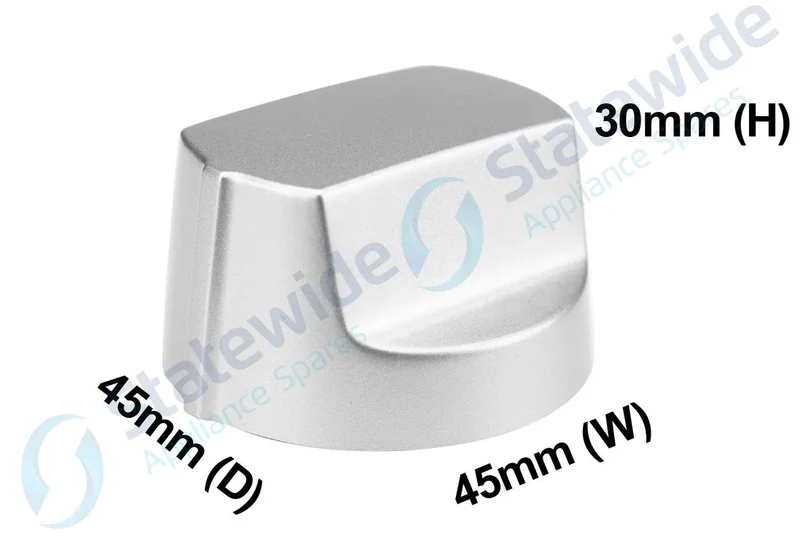 Chef/Simpson Gas Cooktop Knob (Silver)-Genuine