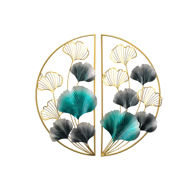 Dekorative Metall Wandkunst mit floralem Design Karnz