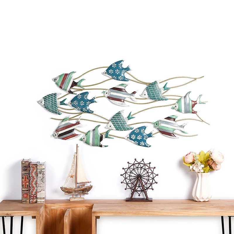Dekorative Metallfisch Wandkunst Karnz