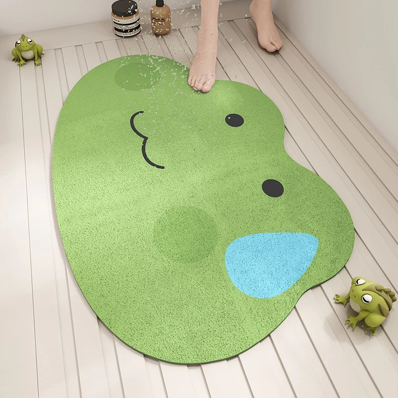Niedliche Frosch-Themen Badematte