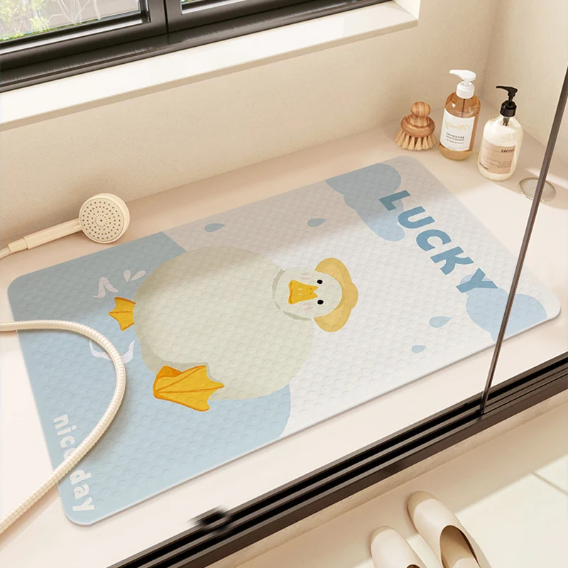 Niedlicher Cartoon-Ente Badeteppich