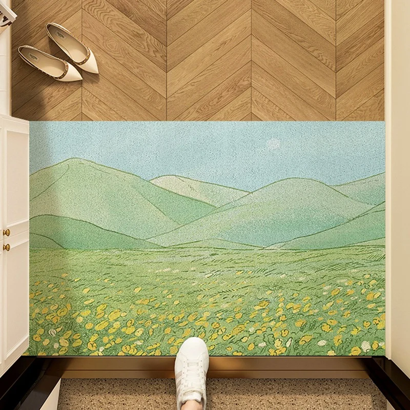 Künstlerische Sonnenblumen Fußmatte