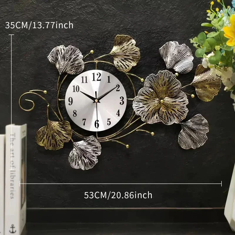 Künstlerische florale Wanduhr Skulptur Karnz