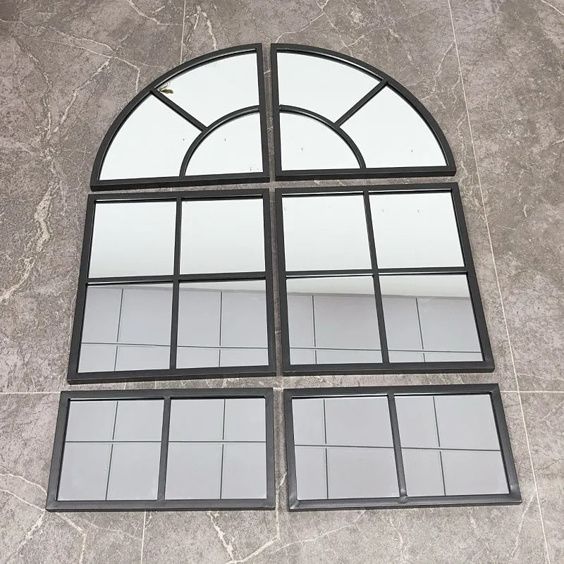 Bogenfenster-Wandspiegel Karnz