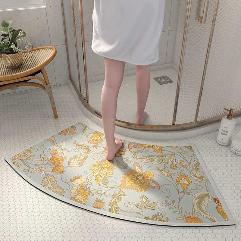 Künstlerische Floral Duschmatte
