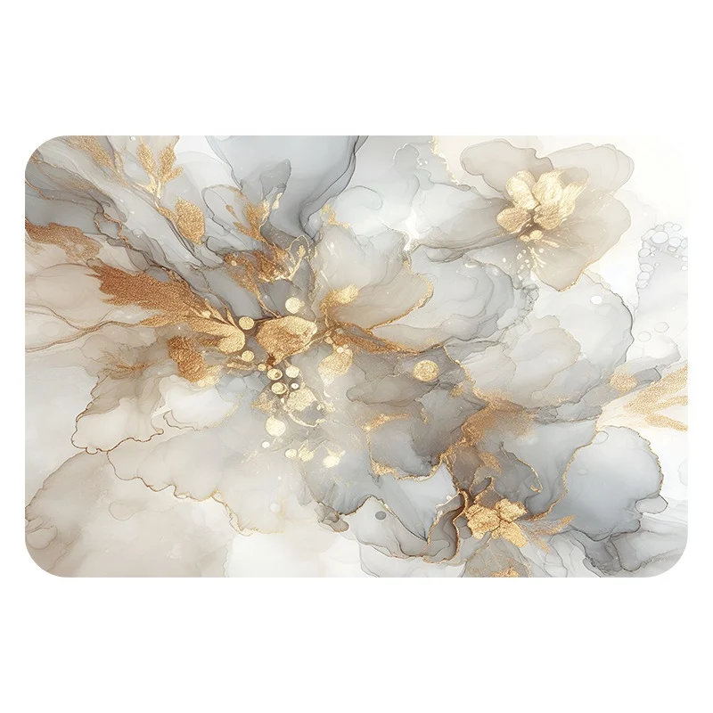 Künstlerischer floral print Badteppich