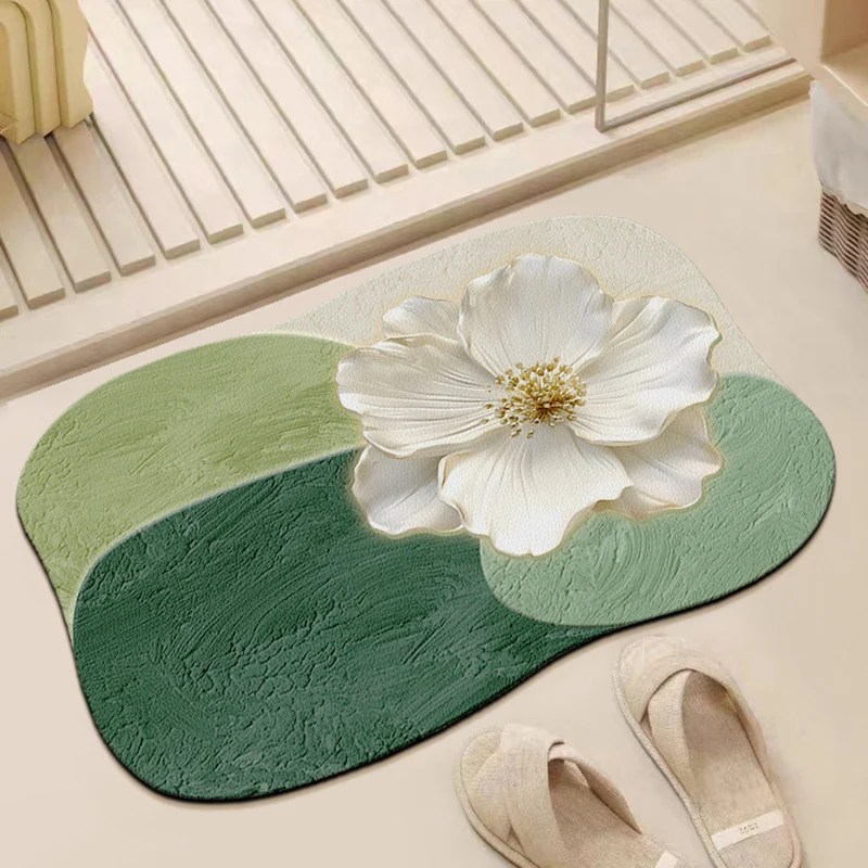 Abstrakte strukturierte Badmatte