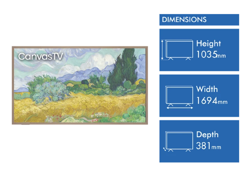 Hisense 75" S7QAU 4K QLED Canvas TV 2025