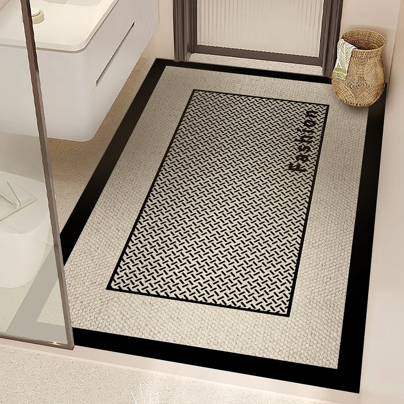 Rutschfeste geometrische Badematte