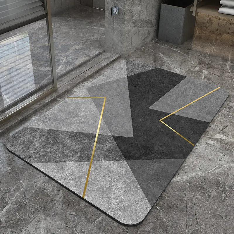 Modern geometrisches Design Badezimmermatte